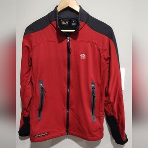 Mountain Hardwear Jacket/Wind Breaker/Coat, Men's Med, Red/Gray, Full Zip, USA